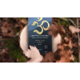 Panfleto Instrutor De Meditação Do Yoga Studio Om Price Lis