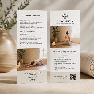 Panfleto Instrutor de Yoga Professor Promocional Empresaria