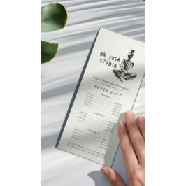 Panfleto Ioga Instrutor Lotus Meditation Pose Brushstrokes