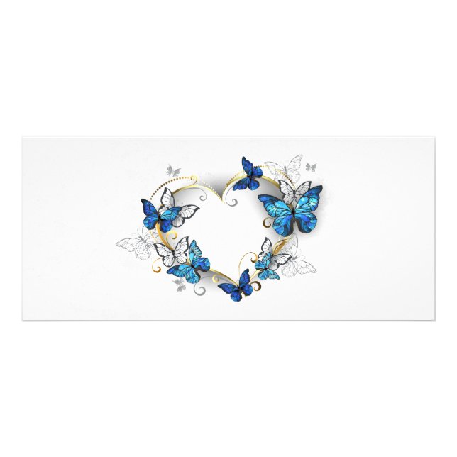 Panfleto Jewelry Heart with Butterflies Morpho (Frente)