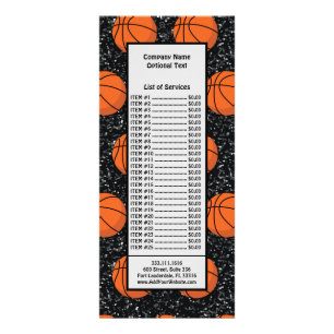 Panfleto Jogador de Basquete Esporte Bola Elegante Brilho P