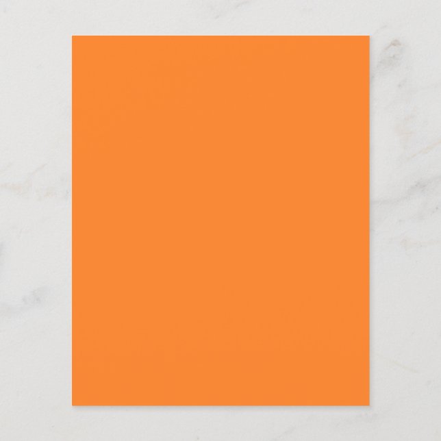 Panfleto Laranja Brilhante (Verso)