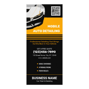 Panfleto Lavagem Profissional de Carros Móvel Personalizada
