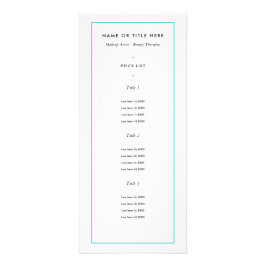 Panfleto Limite de Cores Personalizado - Teto | Placa Rack