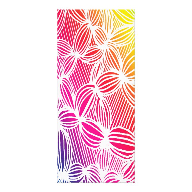 Panfleto Linhas arco-íris curvas (Frente)