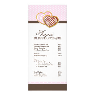 Panfleto Lista de Preços de Bakery