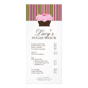 Panfleto Lista de Preços de Bakery