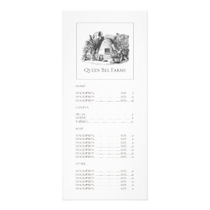 Panfleto Lista de Preços de Produtos de Abelha Rainha e Col