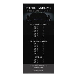 Panfleto Lista de Preços de Reparo de Limpeza Automática de