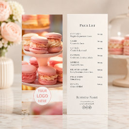 Panfleto Lista de Preços do Logotipo Personalizado de Padar