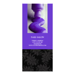 Panfleto Lista de Preços dos Serviços Salon de Nail {Purple
