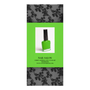 Panfleto Lista de Preços dos Serviços Salon de Nail {Verde
