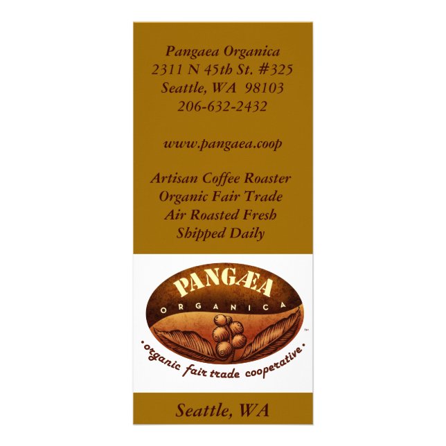 Panfleto logobig, café RoasterOrganic Tra justo do artesão… (Frente)