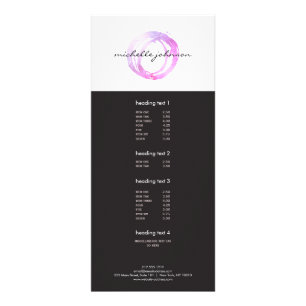 Panfleto Logotipo de Designer de Círculo Pintado Rosa Luxuo