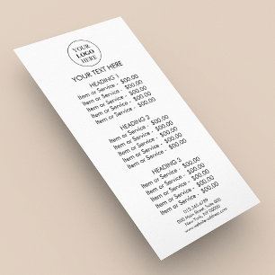 Panfleto Logotipo de Promocional personalizado - Sem pedido