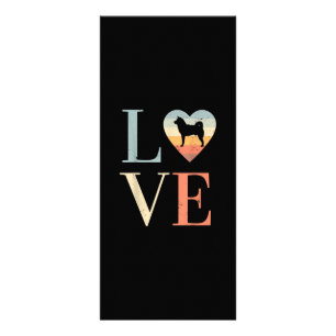 Panfleto Love Vintage Siberian Husky Gift   Oferta de Dias 