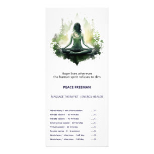 Panfleto Luz enraizada Meditação do Feminino Sagrado