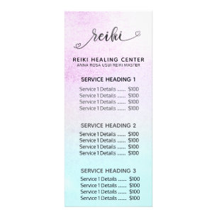 Panfleto *~* Magenta Turquoise Mint Black Glitter REIKI