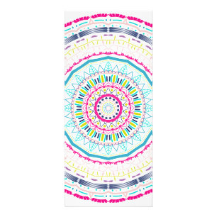 Panfleto mandala colorida