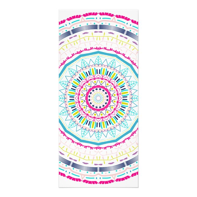 Panfleto mandala colorida (Frente)