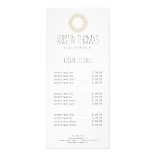 Panfleto Mandala Dourado boémia de Sun