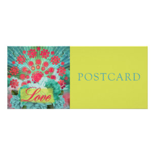 Panfleto Mandala verde da nebulosa - Rackcard/cartão