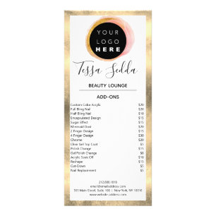 Panfleto Maqueamento do cabelo Unhas Manicure Pedicure Bem-