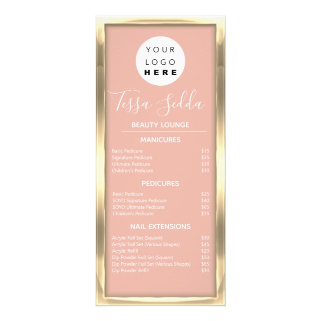 Panfleto Maquiagem de Cabelo Manicure de prega Bem-estar Do (Frente)