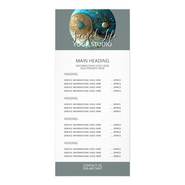 Panfleto Marés de Equilíbrio | Design Yin Yang (Frente)