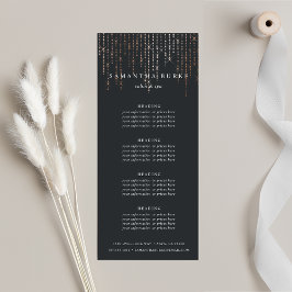 Panfleto Marquee rosa Dourado | Preços ou serviços