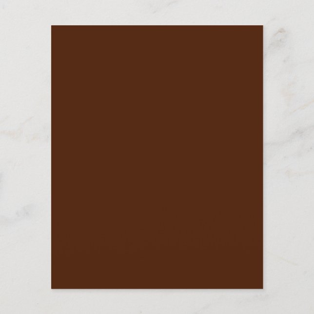 Panfleto Marrom Chocolate (Verso)