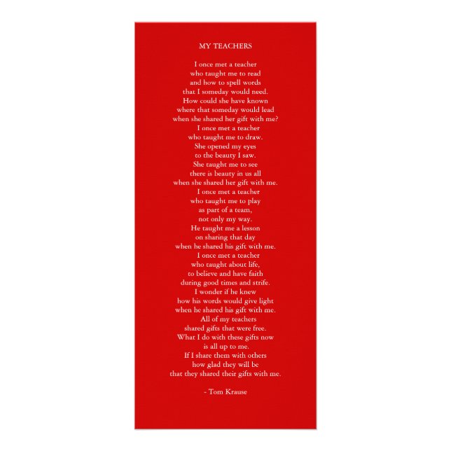 PANFLETO MEUS PROFESSORES (Frente)