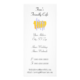 Panfleto Modelo de anúncio do restaurante personalizado din