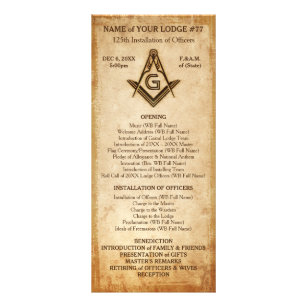 Panfleto Modelo de placa de rack Masonic   Antigo pergaminh