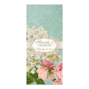 Panfleto Moderno Vintage Lace Tea Stainea Hydrangea n Rosas