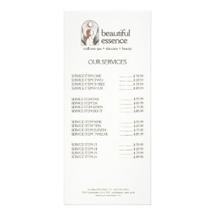 Panfleto Mulher Sai do Moon Arch SKINCARE Spa de Bem-Estar