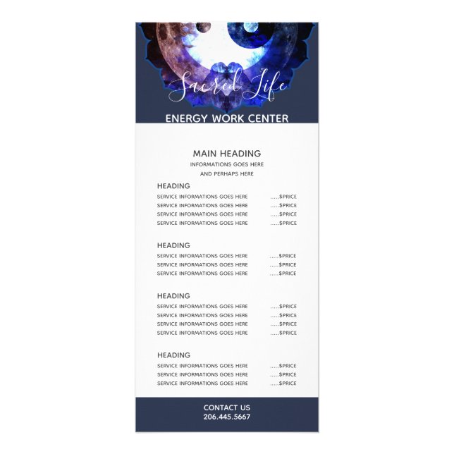 Panfleto Mystical Yin Yang, Holística Espiritual (Frente)