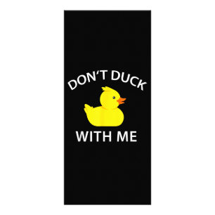 Panfleto Não Pata Comigo Engraçado Pato De Borracha