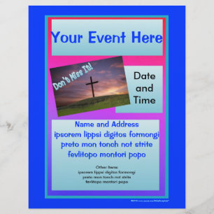 Panfleto Não Perca - Azul