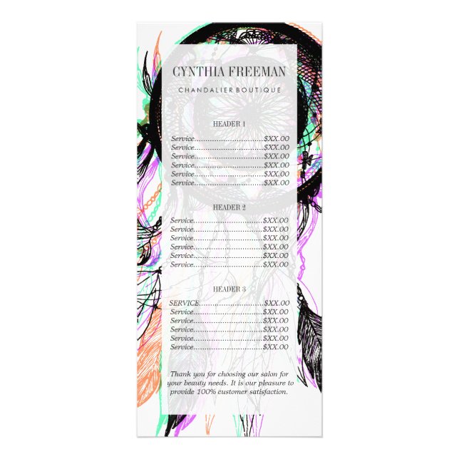 Panfleto Nativo americano artístico moderno Dreamcatcher (Frente)