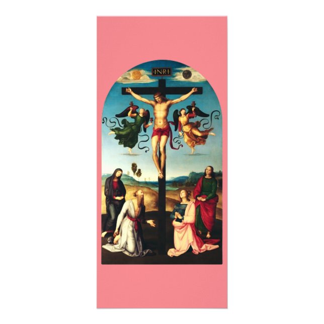 Panfleto O Cristo Crucificado com a Virgem Maria (Frente)