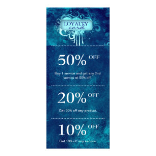 Panfleto O marketing do salão de beleza carda o Grunge azu