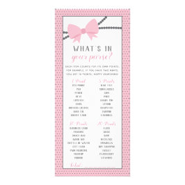 Panfleto O que há no seu jogo de bolsa, mocinha