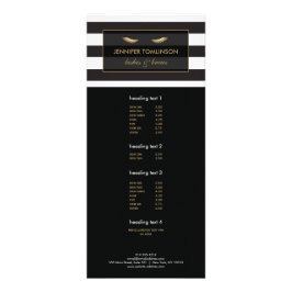 Panfleto Olhais do ouro com faixas brancas e pretas