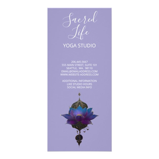 PANFLETO ORÁCULO VIOLETA | EMBLEMA MÍSTICO DO LÓTUS (Verso)
