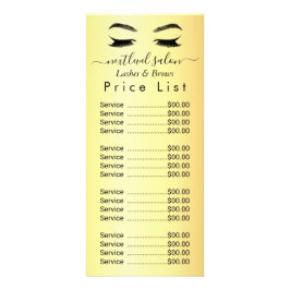 Panfleto Ouro Lashes & Brows BeauBeauon