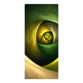Panfleto Padrão de Abstrato de Arte Floral Moderna Verde #2