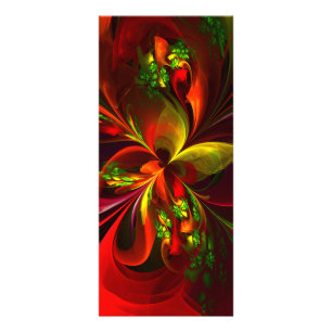 Panfleto Padrão de Abstrato Floral Verde Moderno #05