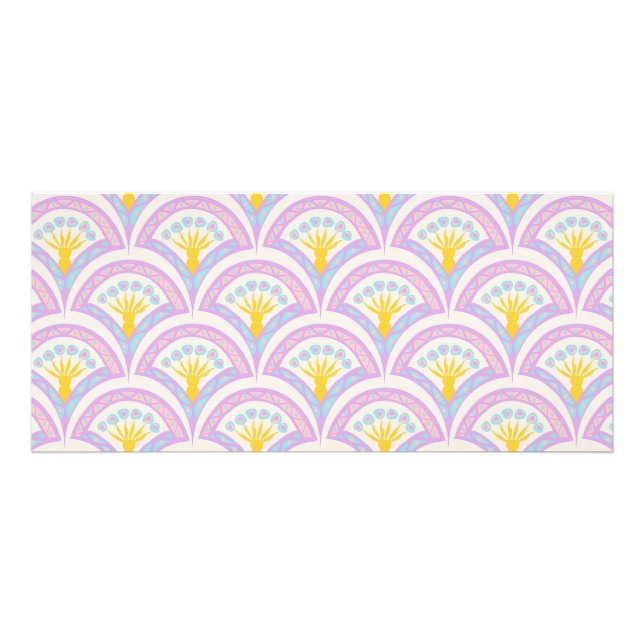 Panfleto padrão de concha em cores pastel (Frente)