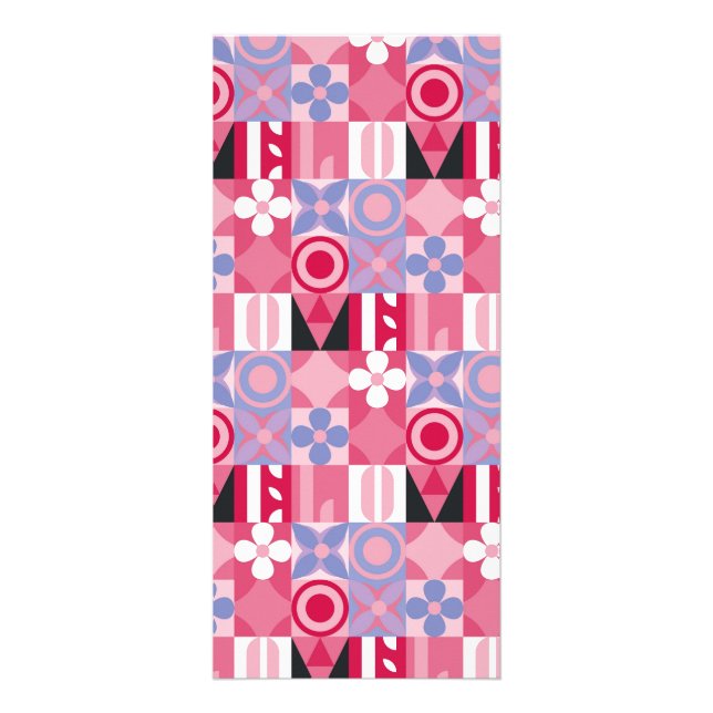 Panfleto padrão geométrico de impressão (Frente)